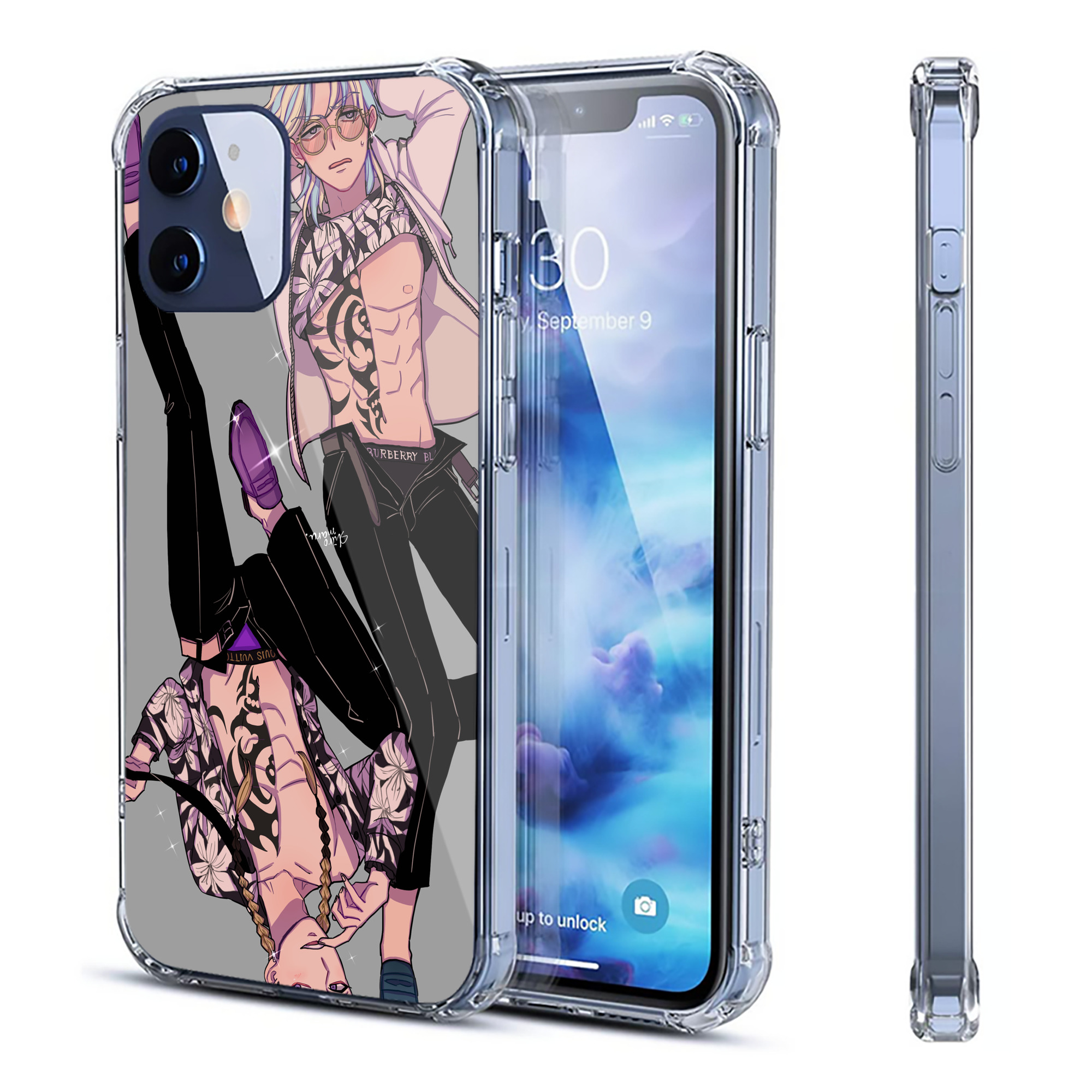 （画像用） 東京リベンジャーズ Tokyo Revengers 【iPhone 12シリーズ対応】透明スマホケース（クリアソフトケース）